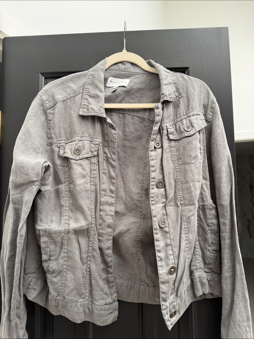 Michael Stars Light Gray Jean Jacket